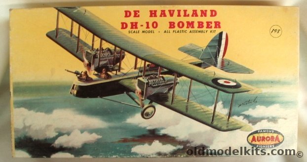 Aurora 1/48 De Havilland DH-10 Bomber, 125-198 plastic model kit